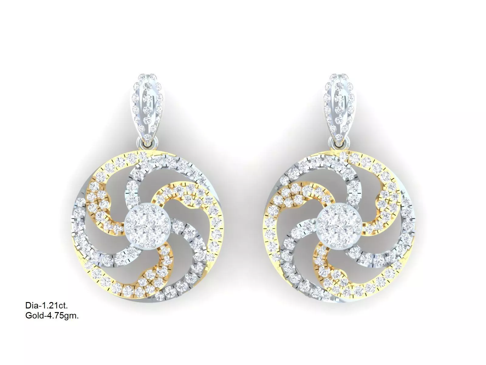 Luxury earrings for 3D printing 3D print model_0