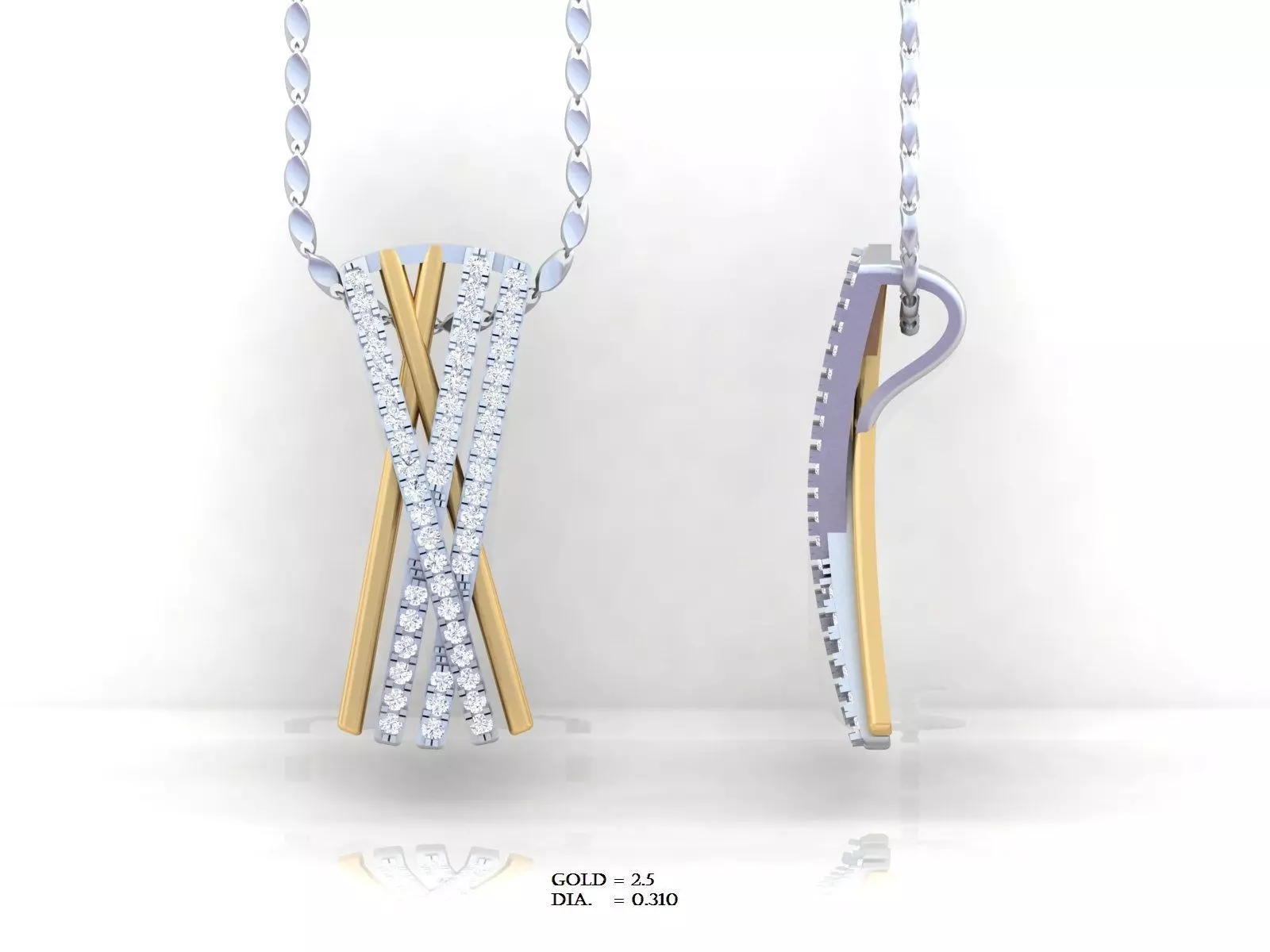 Luxury pendant for 3D printing 3D print model