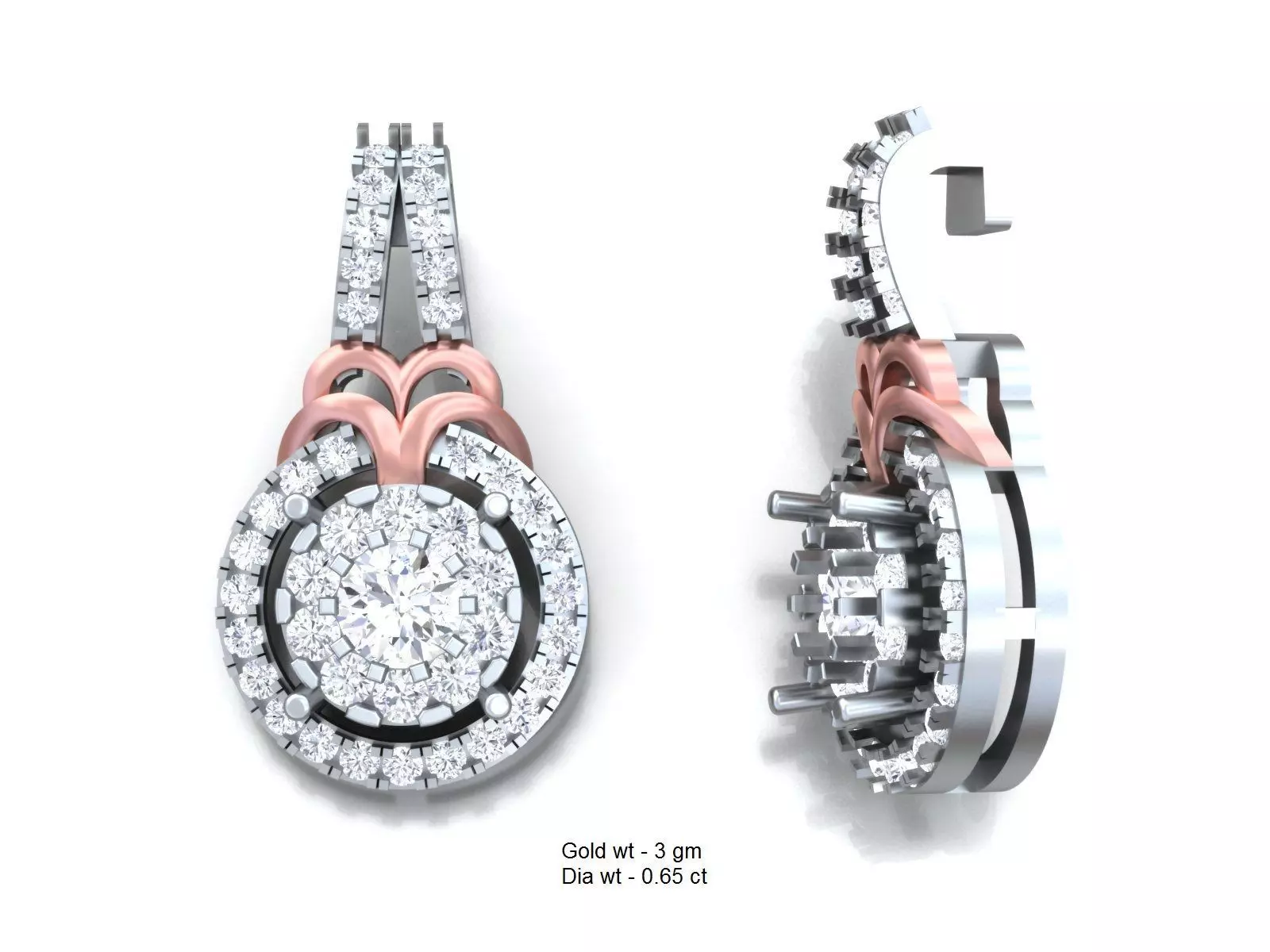 Luxury earrings for 3D printing 3D print model_0