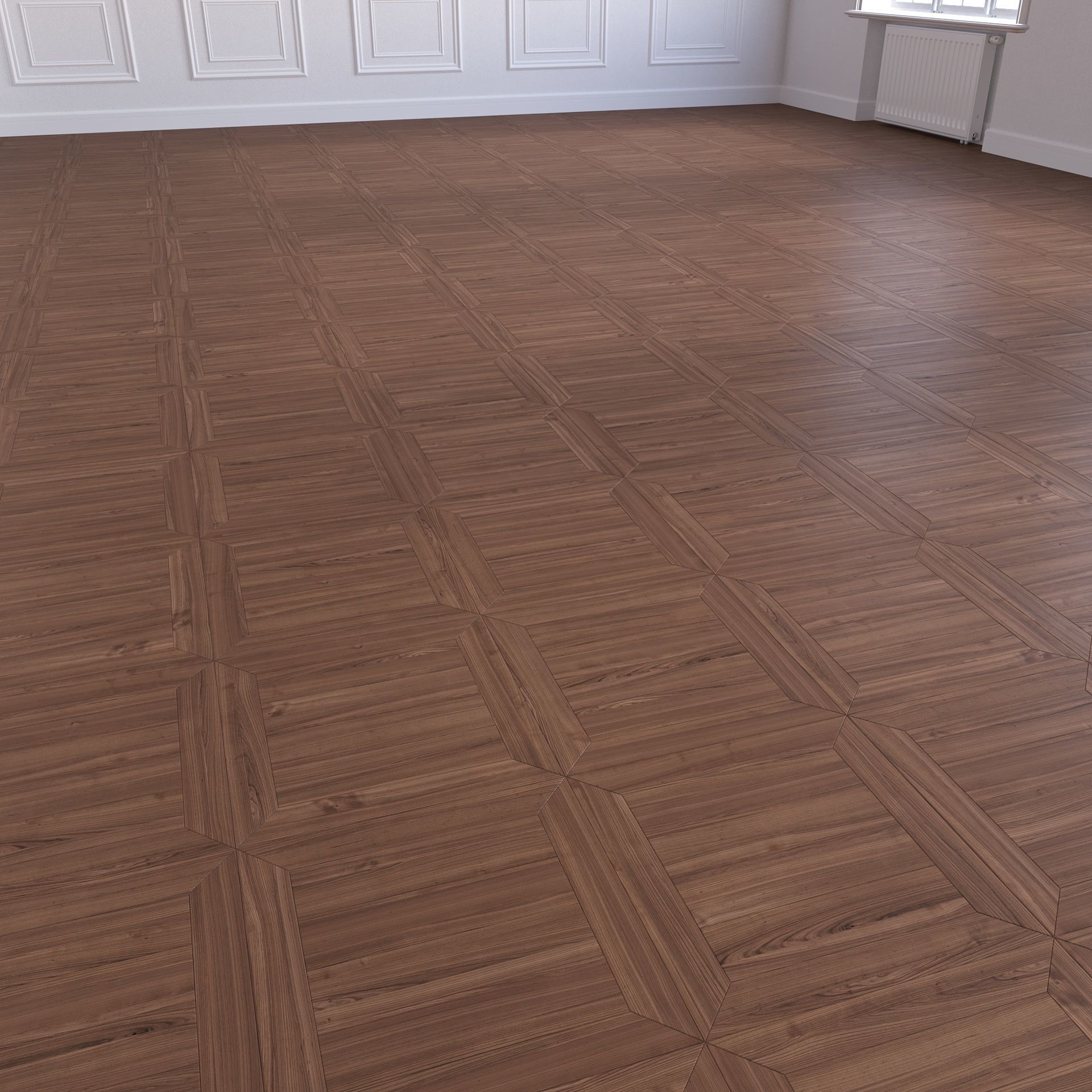 Parquet - Laminate - Wooden floor 2 in 1 Low-poly 3D model_5