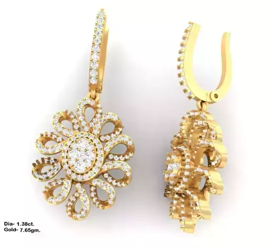 Luxury earrings  for 3D printing