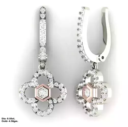 Luxury earrings for 3D printing