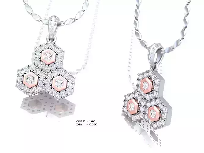 Luxury  pendant for 3D printing