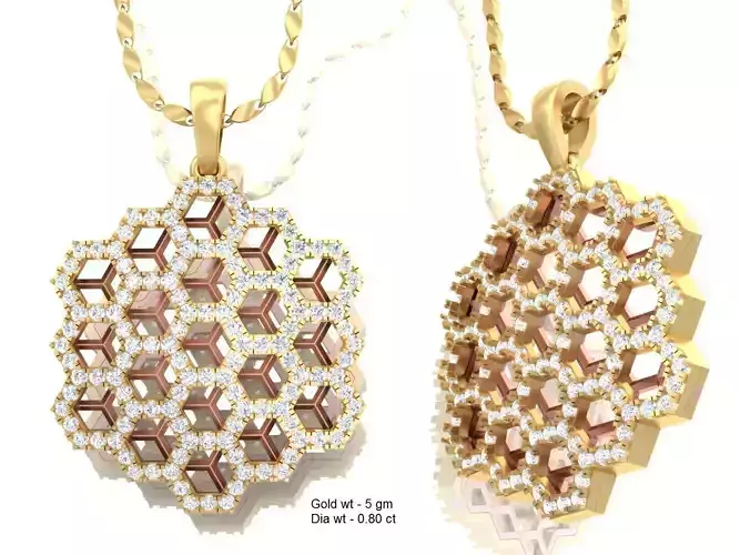Luxury jewelry beehive pendant 3D print model