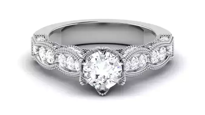 Solitaire Engagement Wedding Ring  Bridal Ring