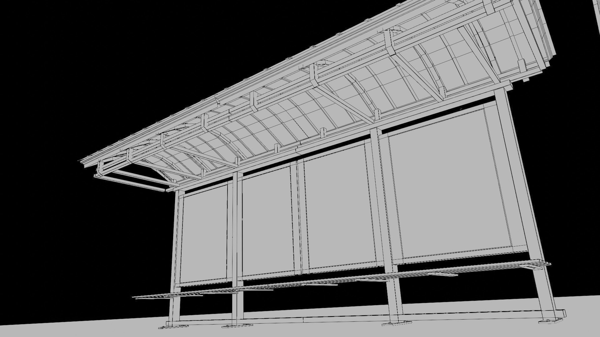 a collection of road side advertisement boards with 4k textures Low-poly 3D model_33