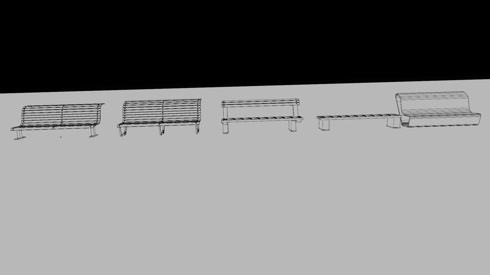 a collection of road side advertisement boards with 4k textures Low-poly 3D model_40