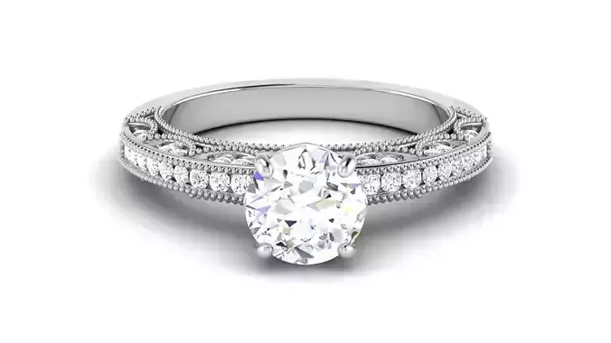 Solitaire Engagement Wedding Ring  Bridal Ring