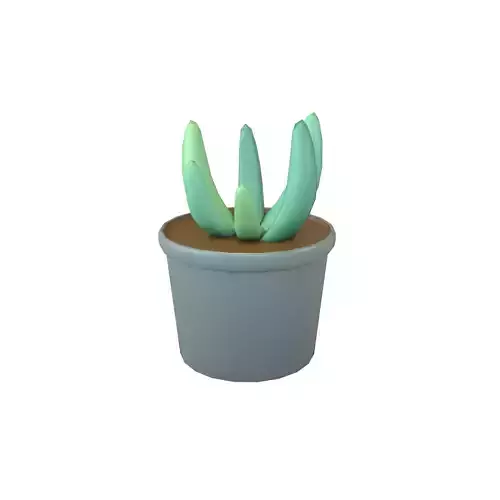 Cartoon Succulent v1 002