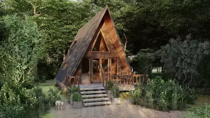 A - Frame tiny house   3D model