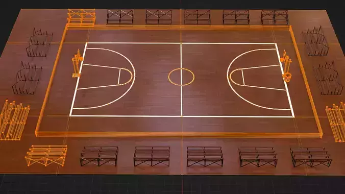 basketball court for school or college