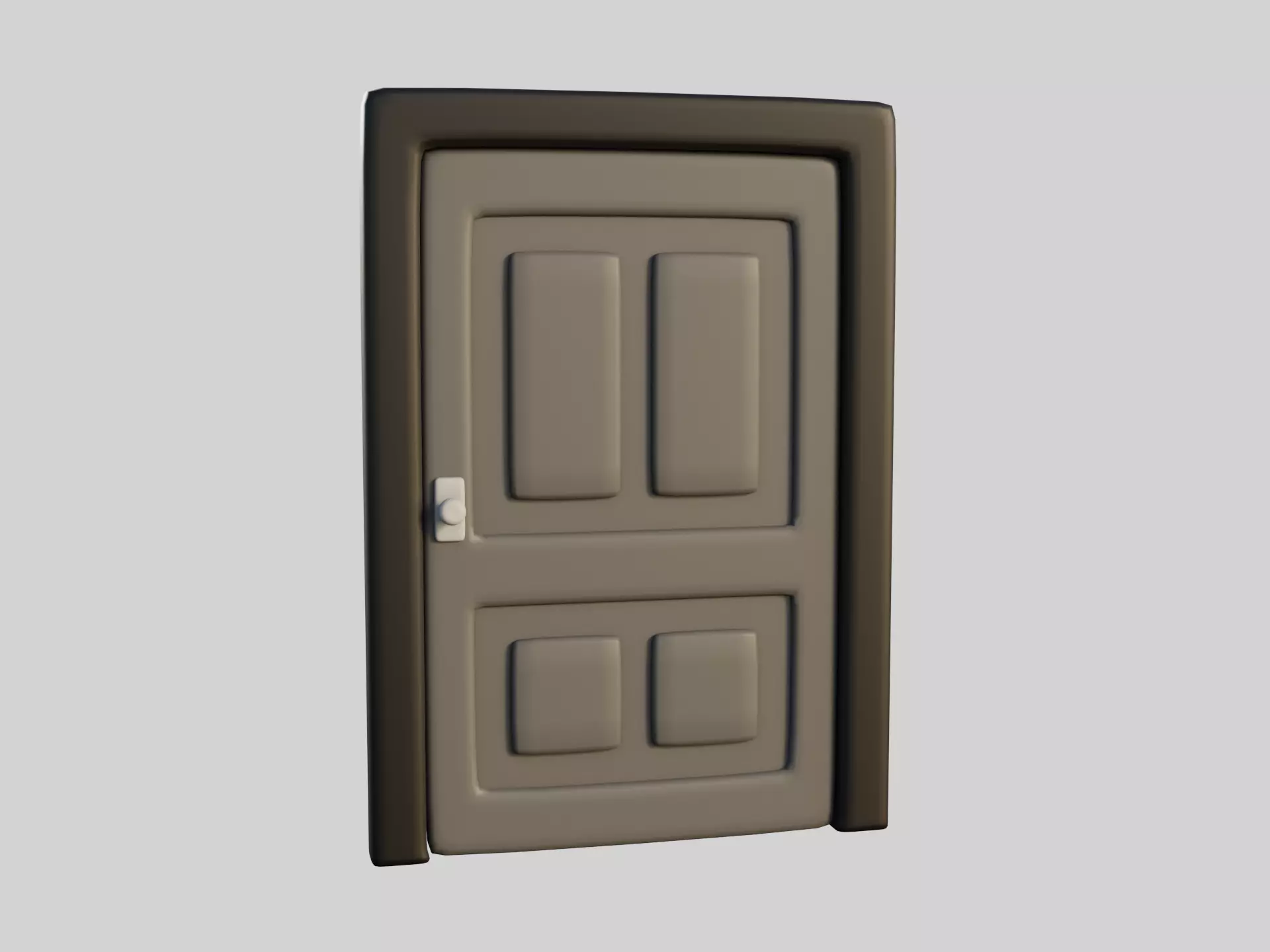Cartoon Door 7a 3D model_0