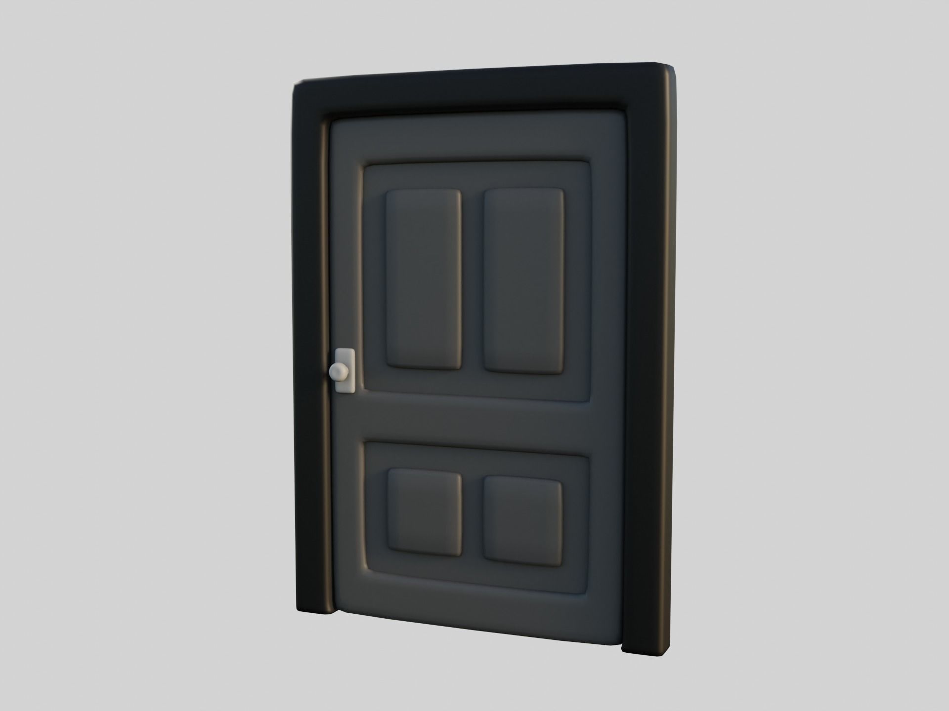 Cartoon Door 7a 3D model_9