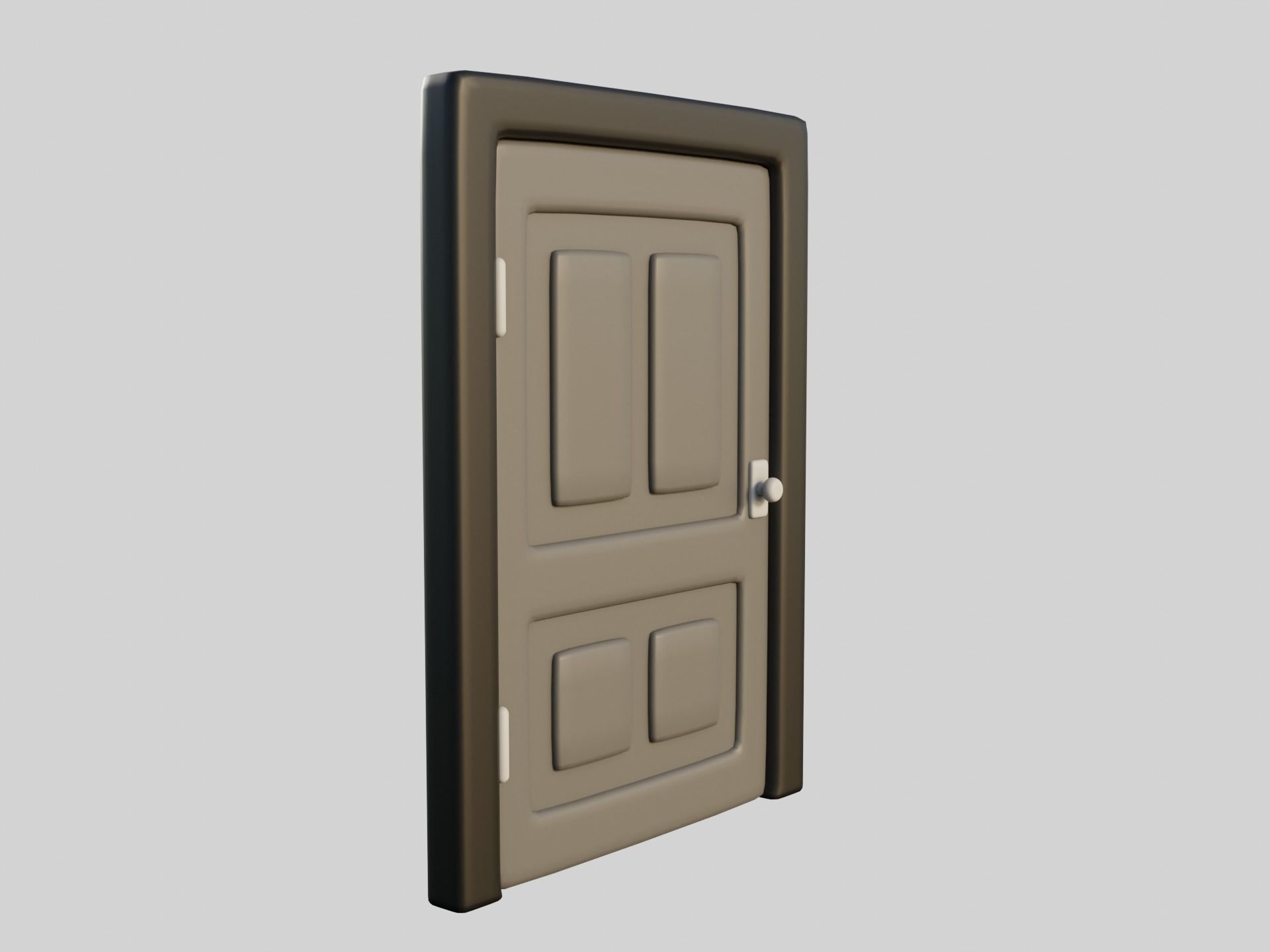 Cartoon Door 7a 3D model_6