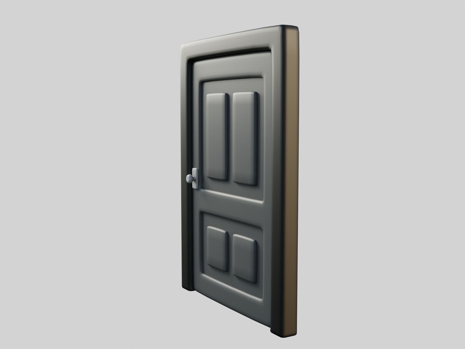Cartoon Door 7a 3D model_8