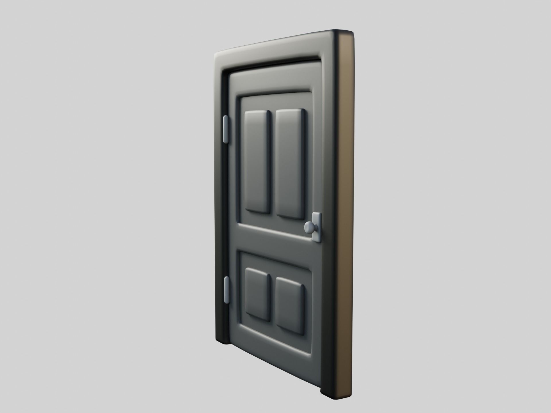 Cartoon Door 7a 3D model_3