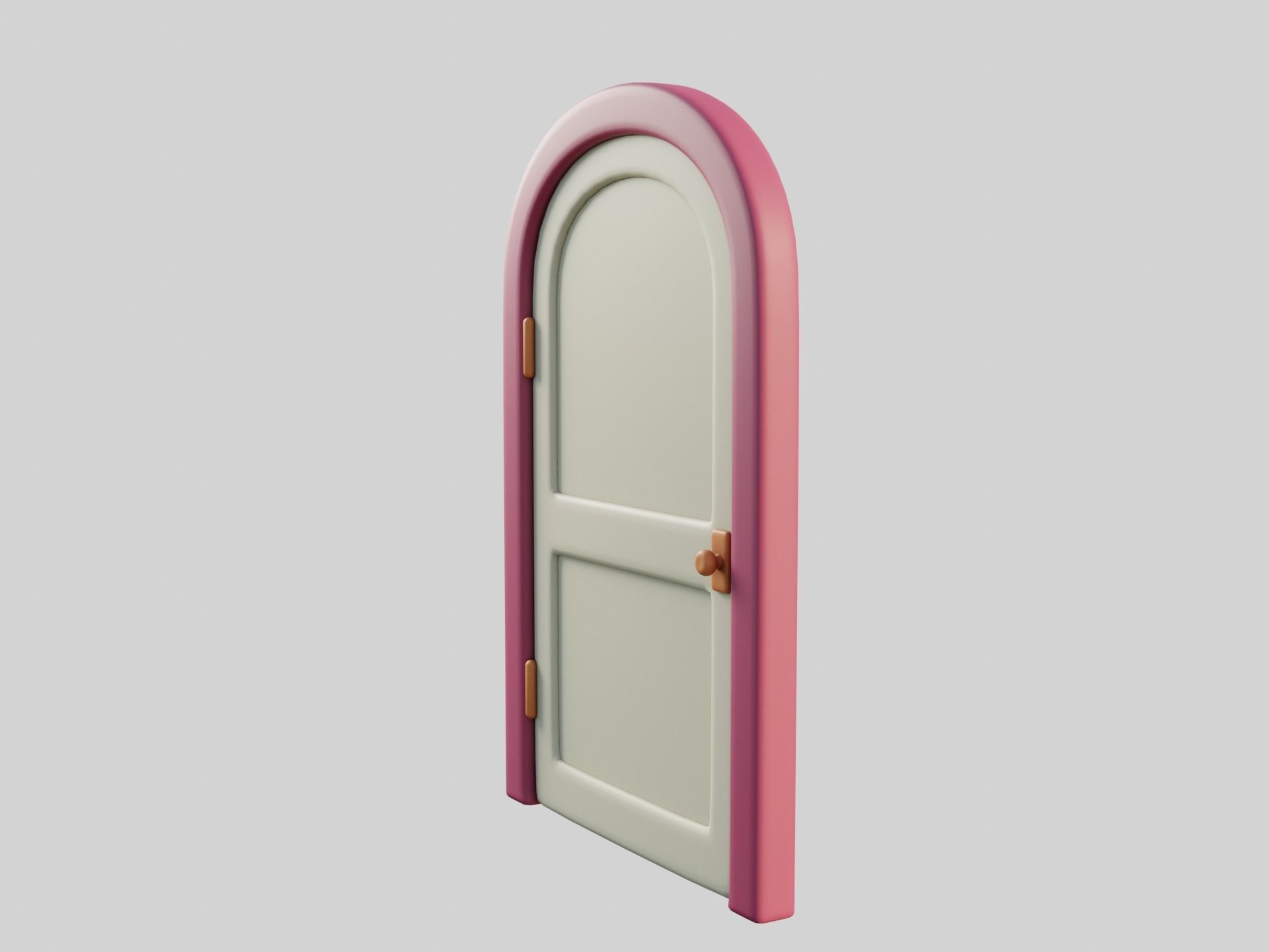 Cartoon Door 8a 3D model_3