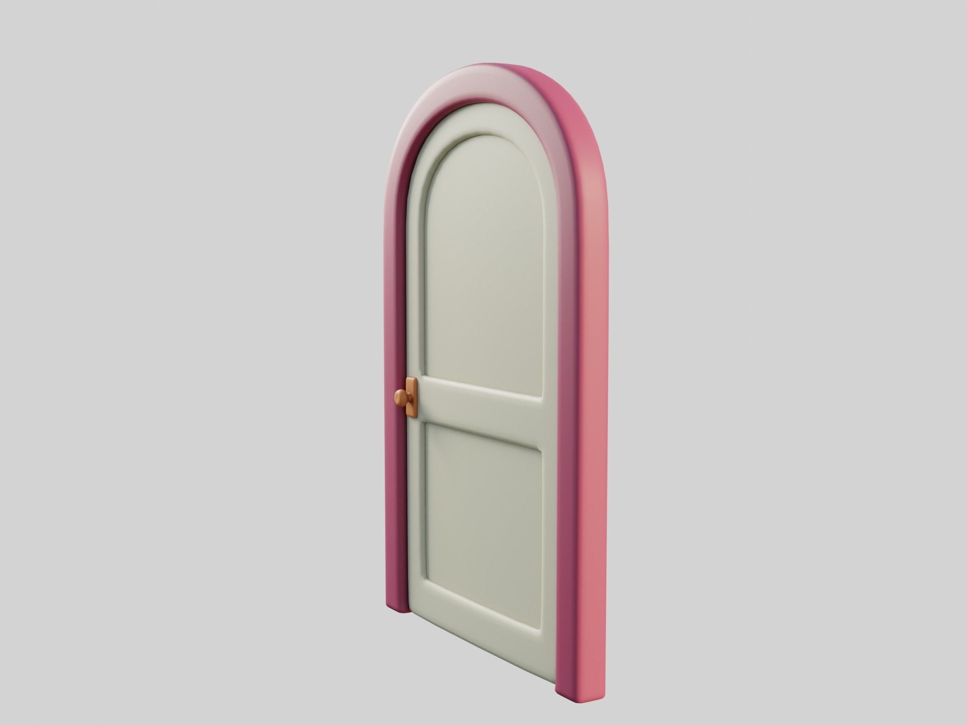 Cartoon Door 8a 3D model_8