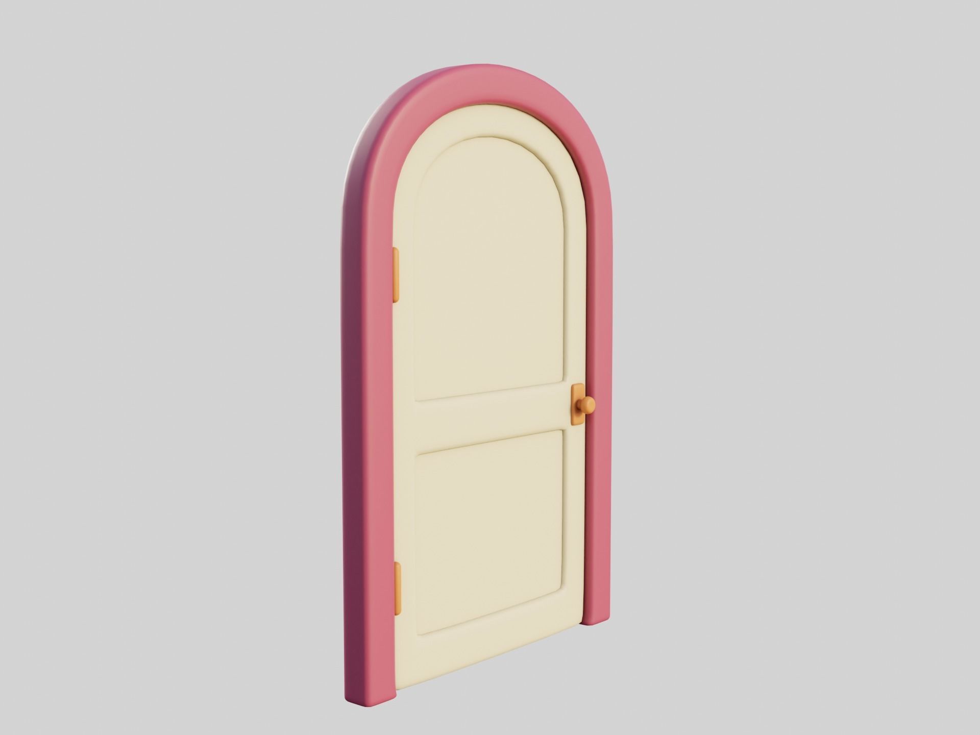 Cartoon Door 8a 3D model_6