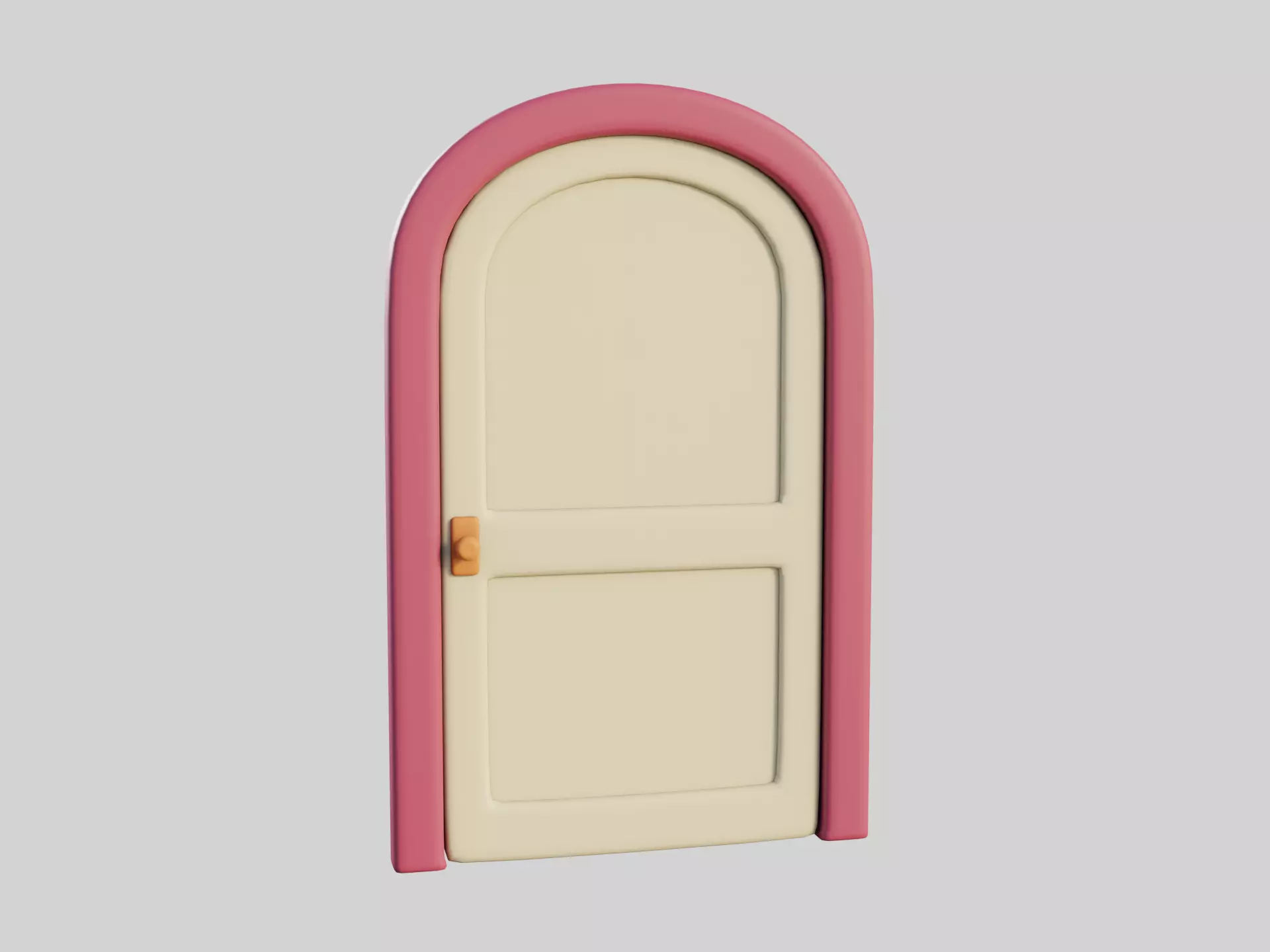 Cartoon Door 8a 3D model_0