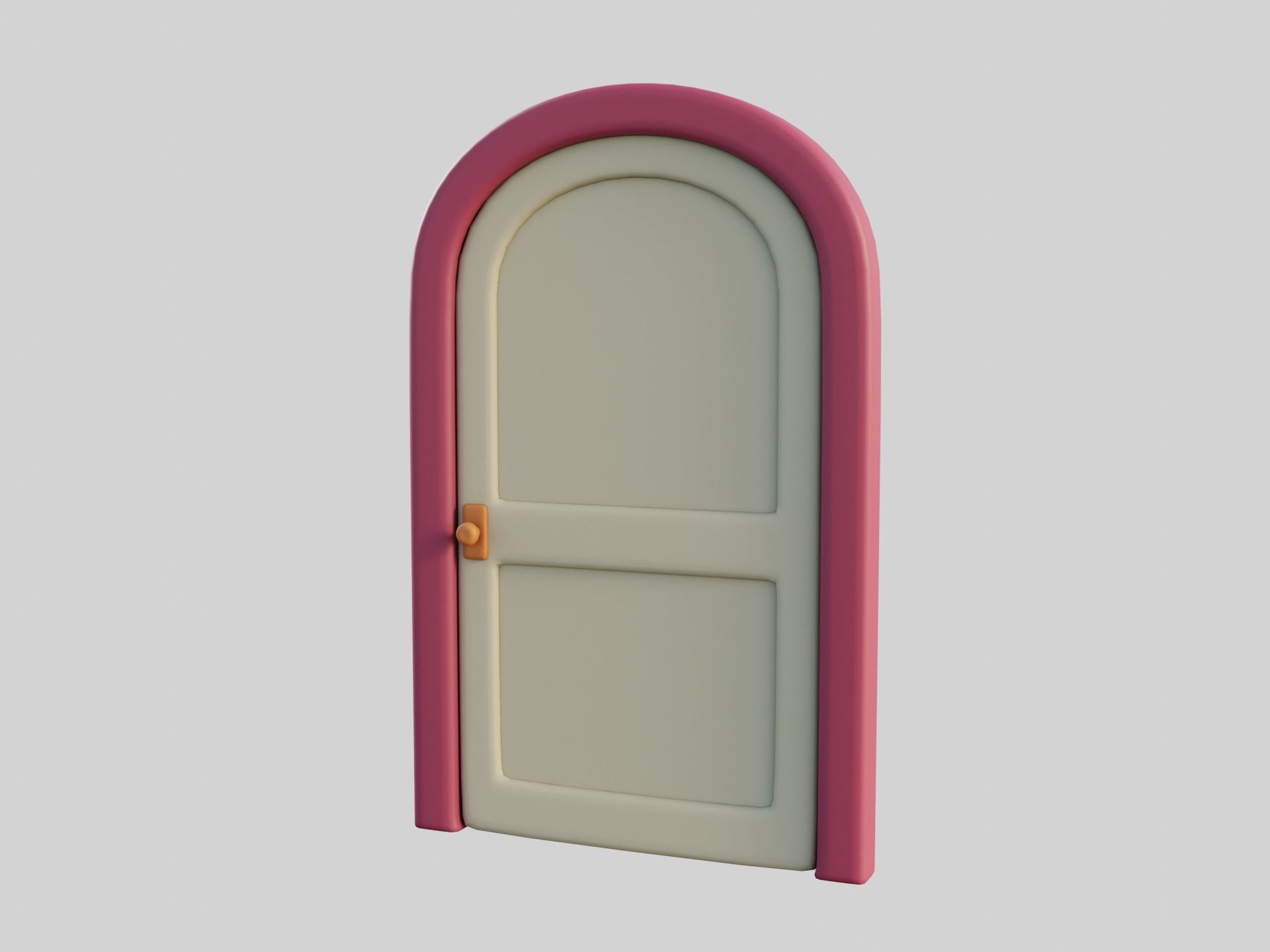 Cartoon Door 8a 3D model_9