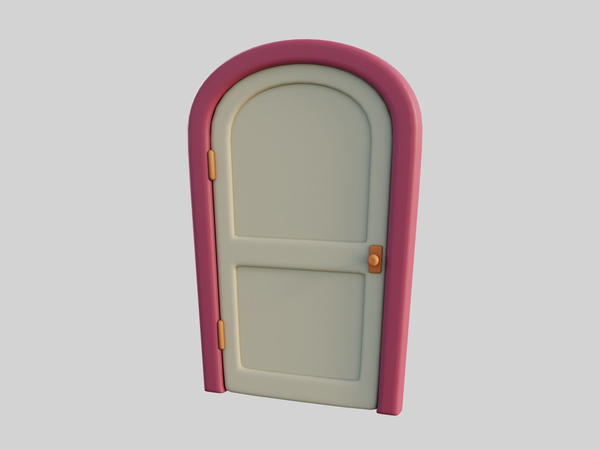Cartoon Door 8b 3D model_4