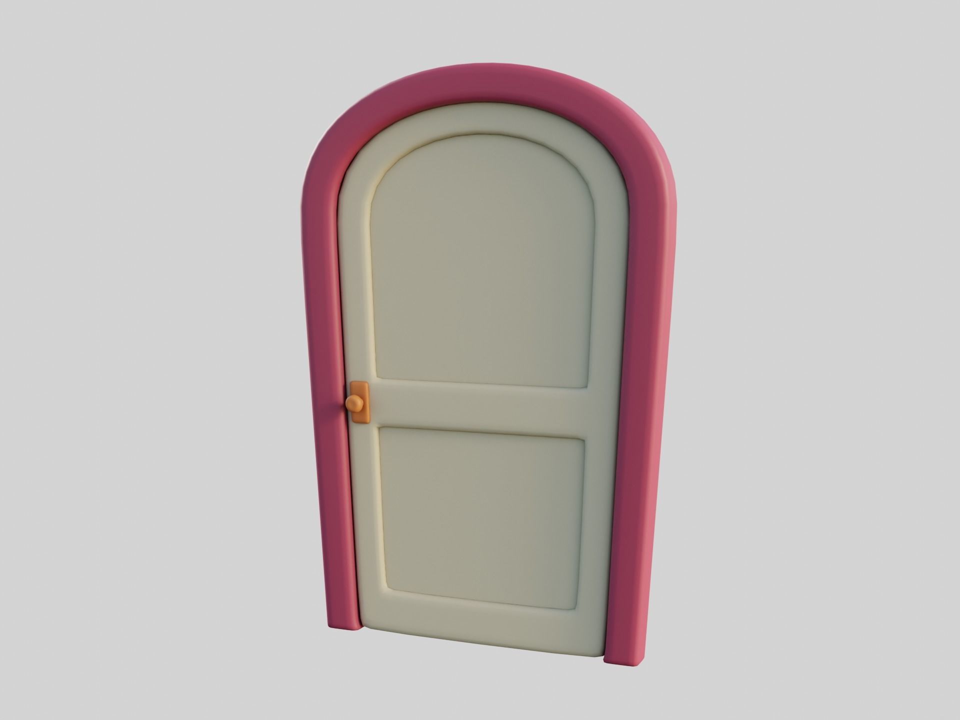 Cartoon Door 8b 3D model_9