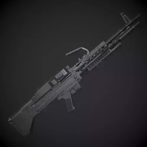 M60 E4 Variant Low-poly 3D model