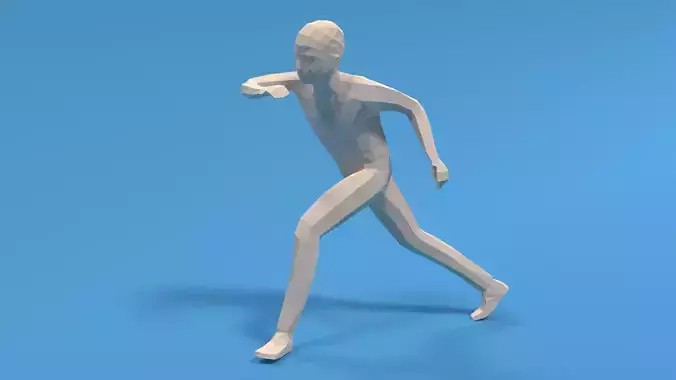 Low Poly Kid Capoeira