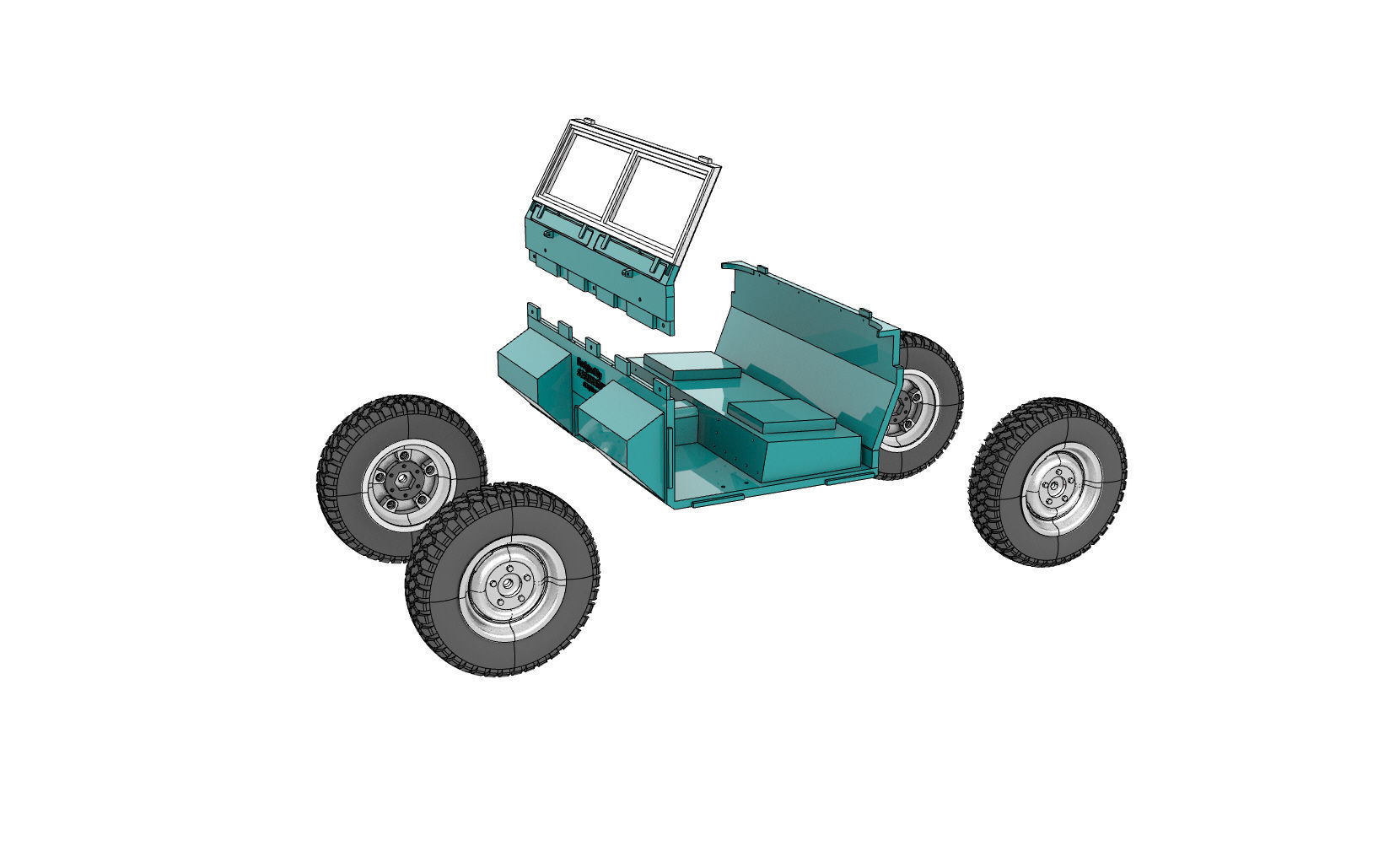 LAND ROVER SERIES 3 HIGH CAPACITY FOR 1 to 10 RC CHASSIS 3D print model_4