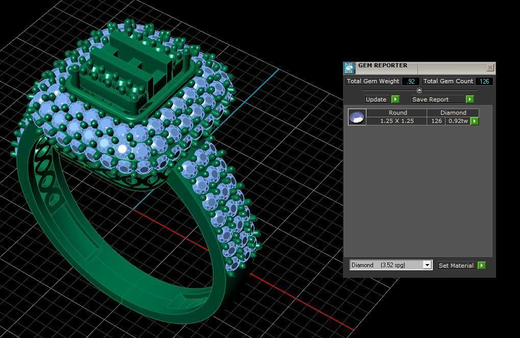 Jewelry ring 175 3D print model_6