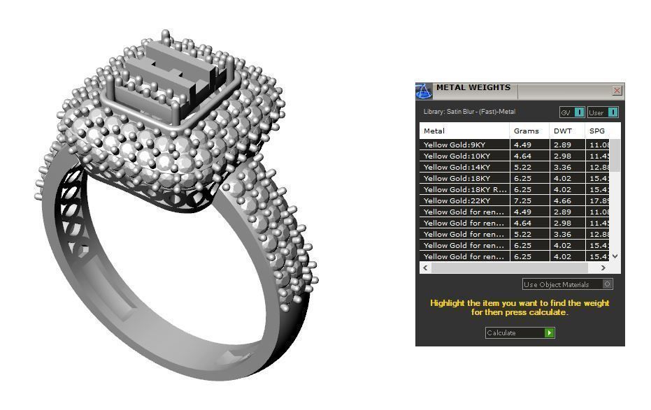 Jewelry ring 175 3D print model_8