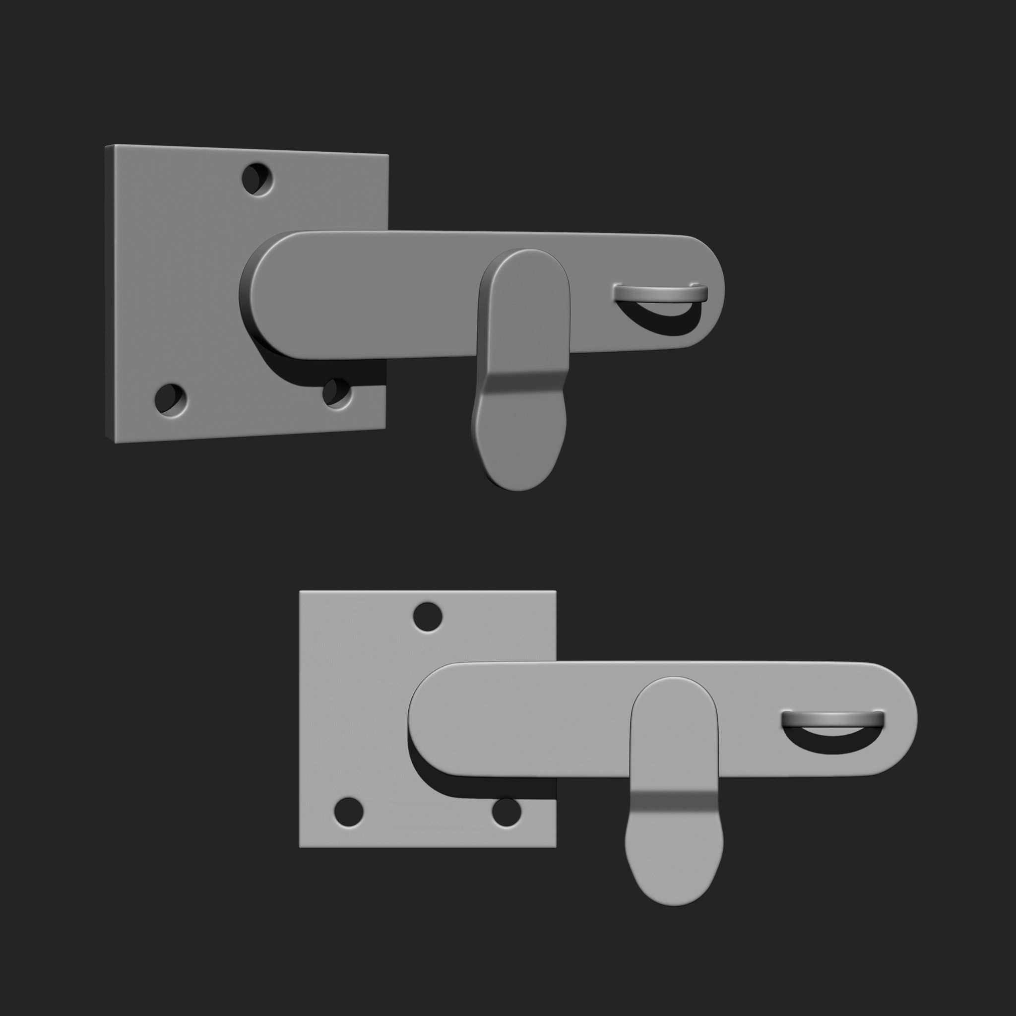 Door Latch IMM Brush Pack 20 in One vol 4 3D model_5