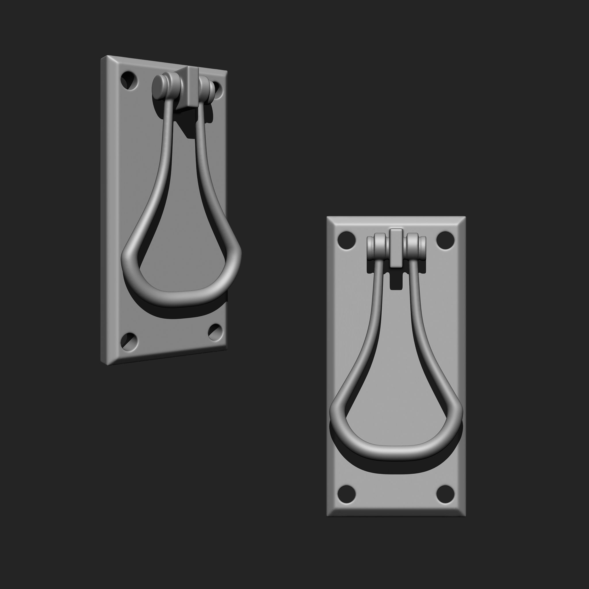 Door Latch IMM Brush Pack 20 in One vol 4 3D model_1