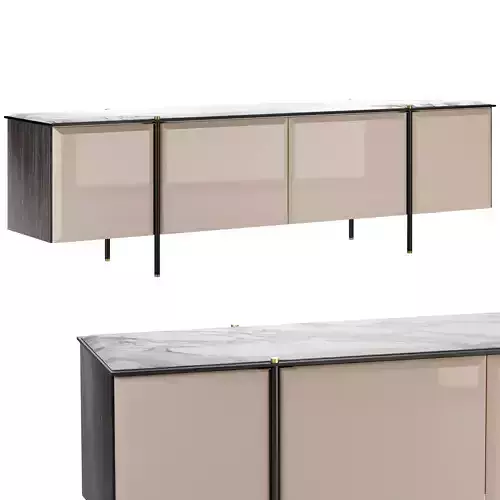Tudor Sideboard by Capital Collection 3D model