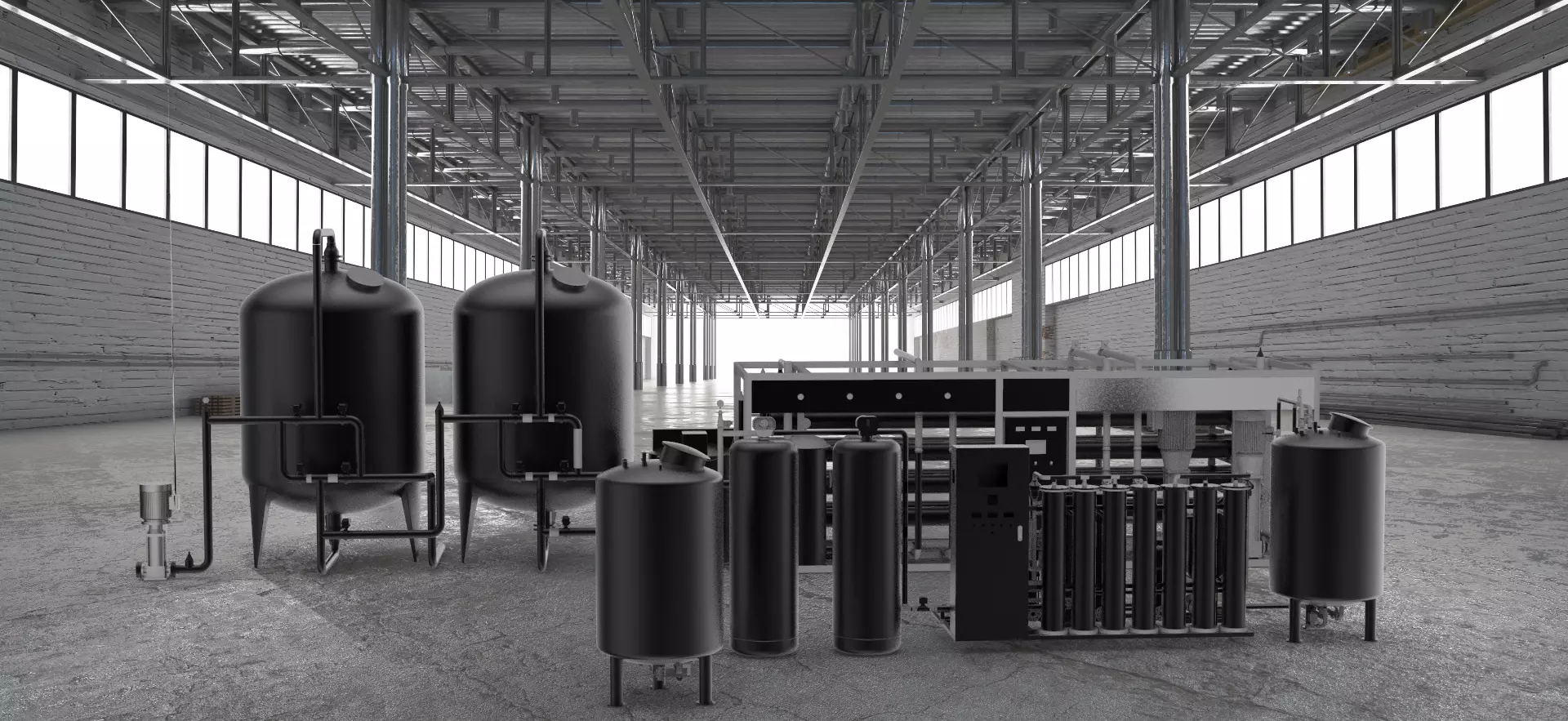 Water treating equipment 3D model