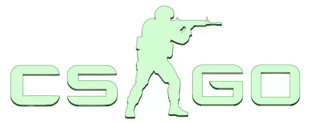 CSGO Emblem 3D print model