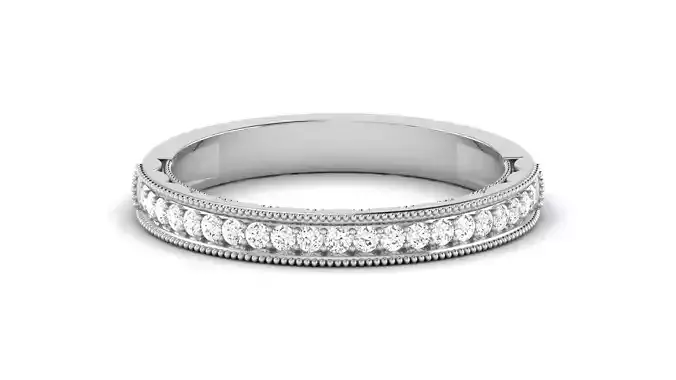 Solitaire Engagement Wedding  Etarnaty Band