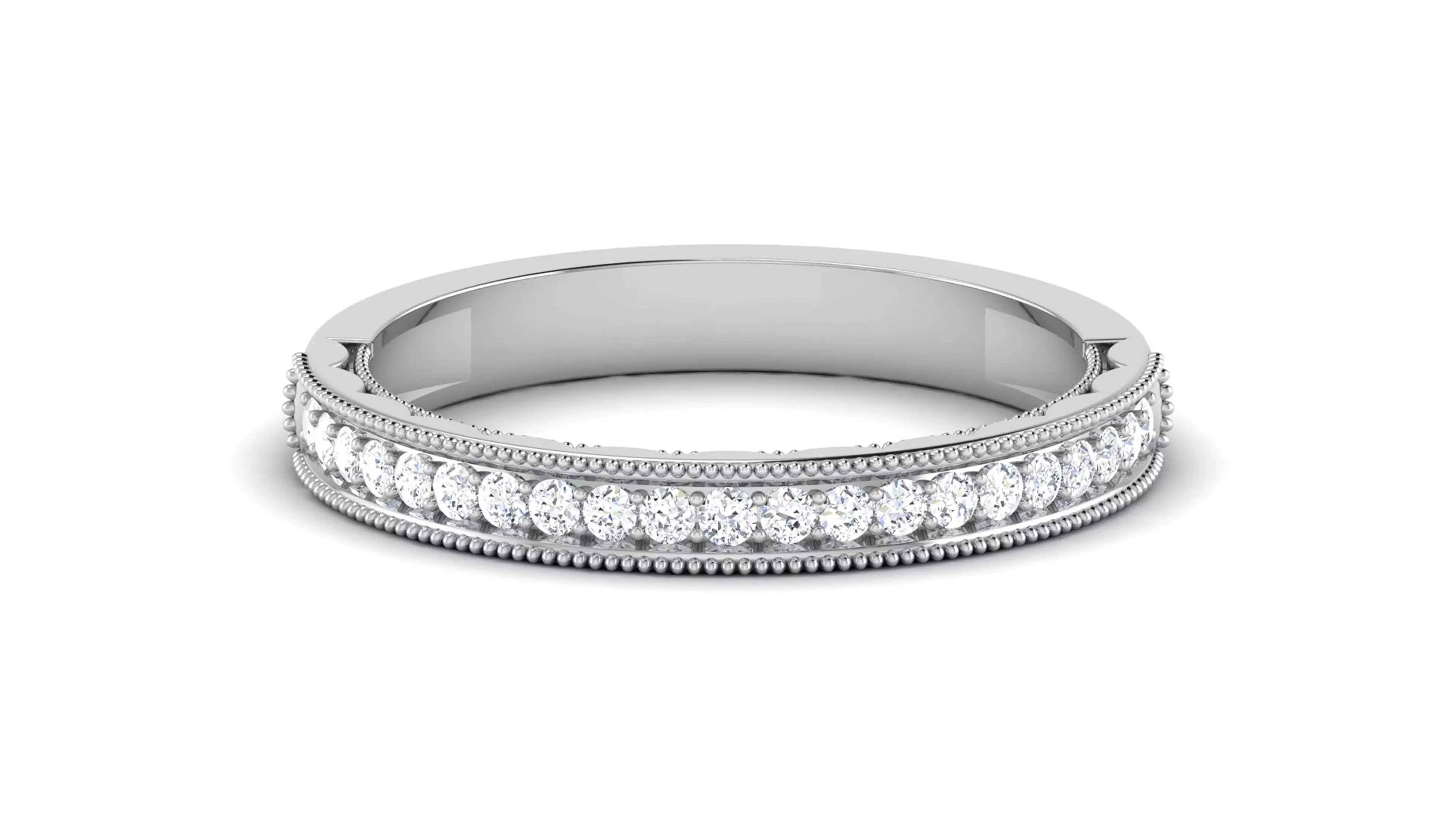 Solitaire Engagement Wedding Etarnaty Band 3D print model_0