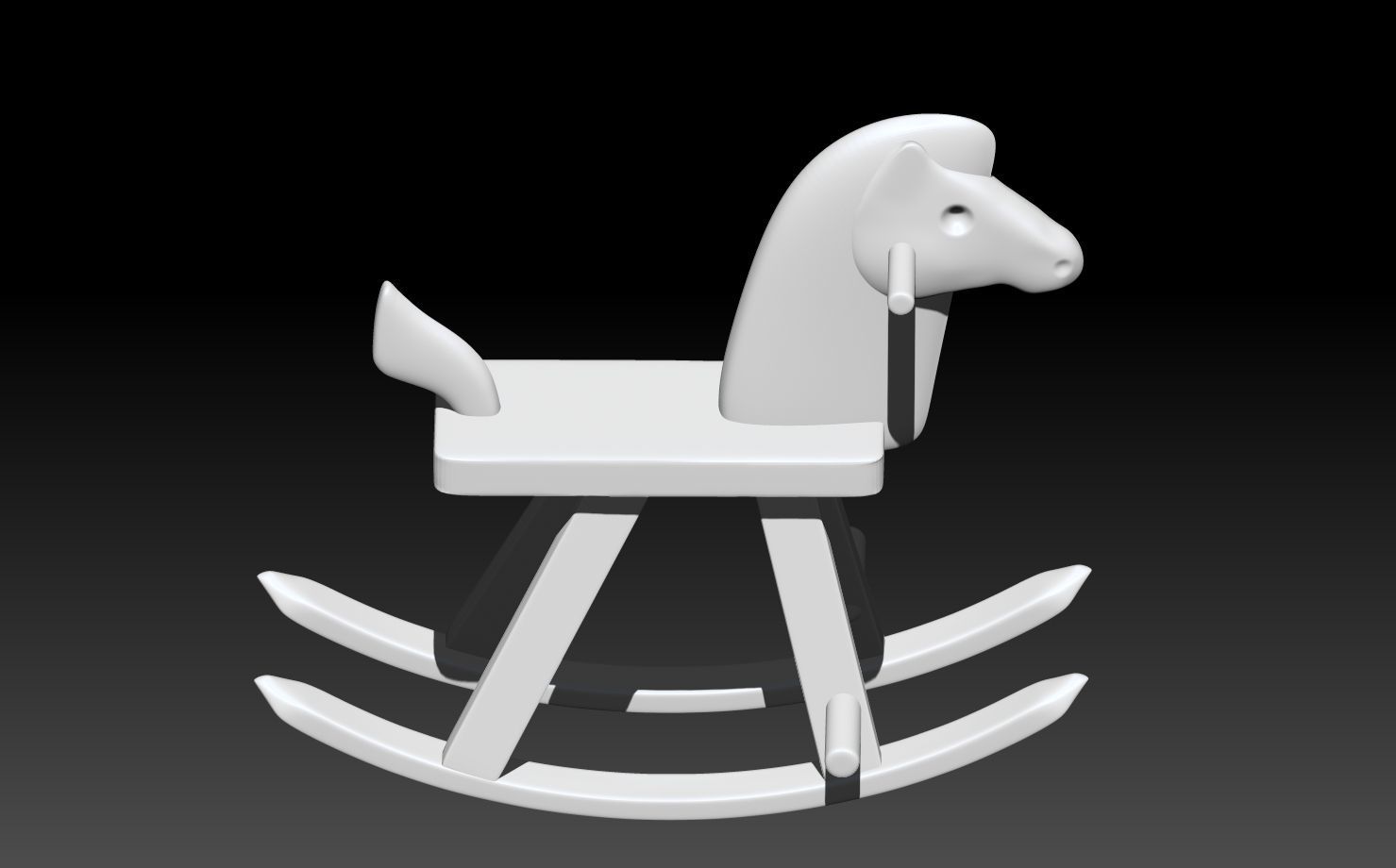 Wooden Horse 3D print model_4