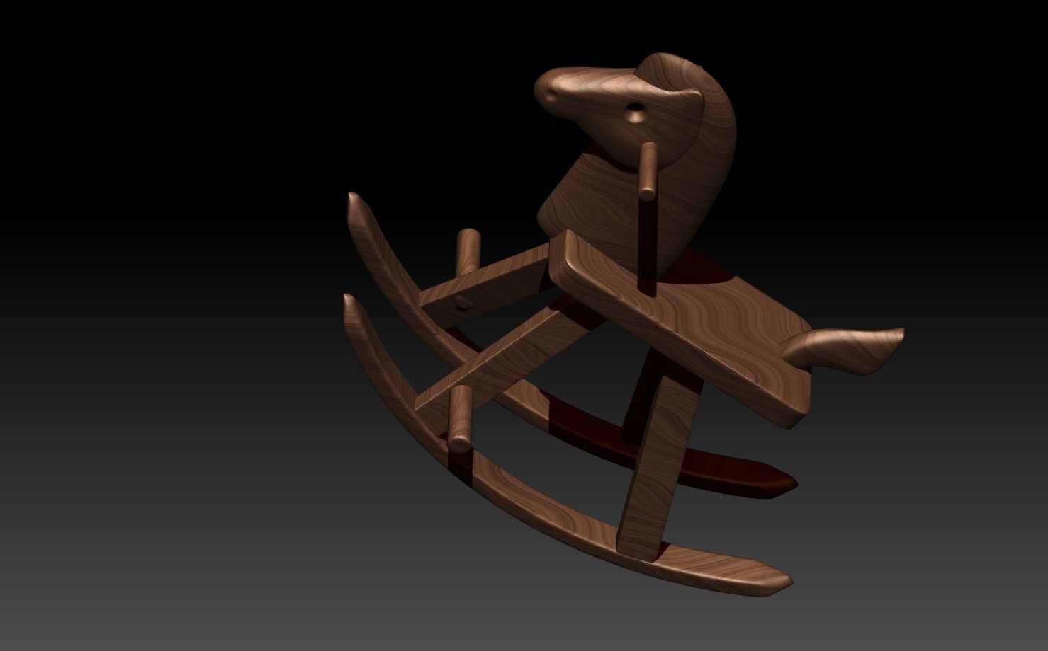 Wooden Horse 3D print model_11