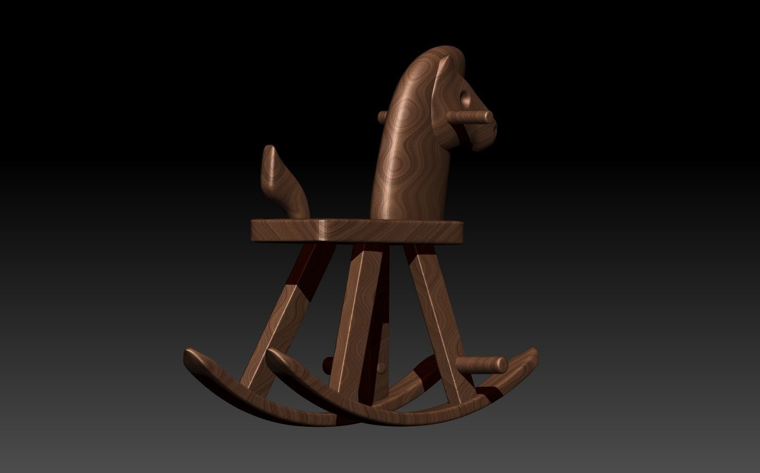 Wooden Horse 3D print model_12