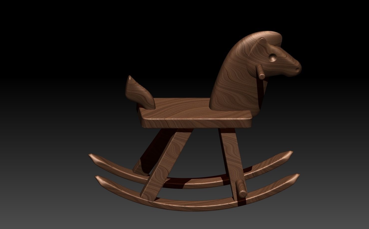 Wooden Horse 3D print model_7