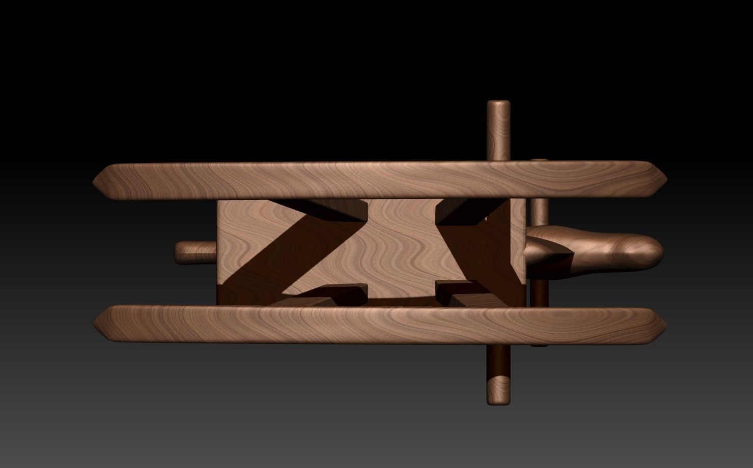 Wooden Horse 3D print model_9