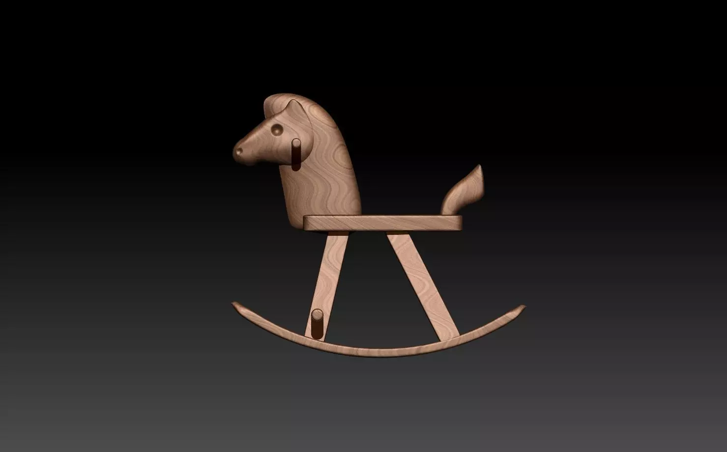Wooden Horse 3D print model_0