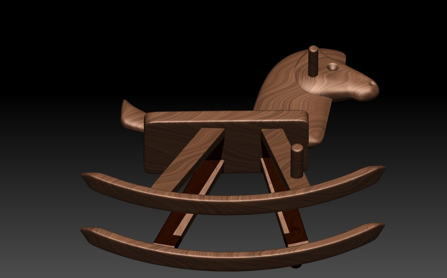 Wooden Horse 3D print model_10