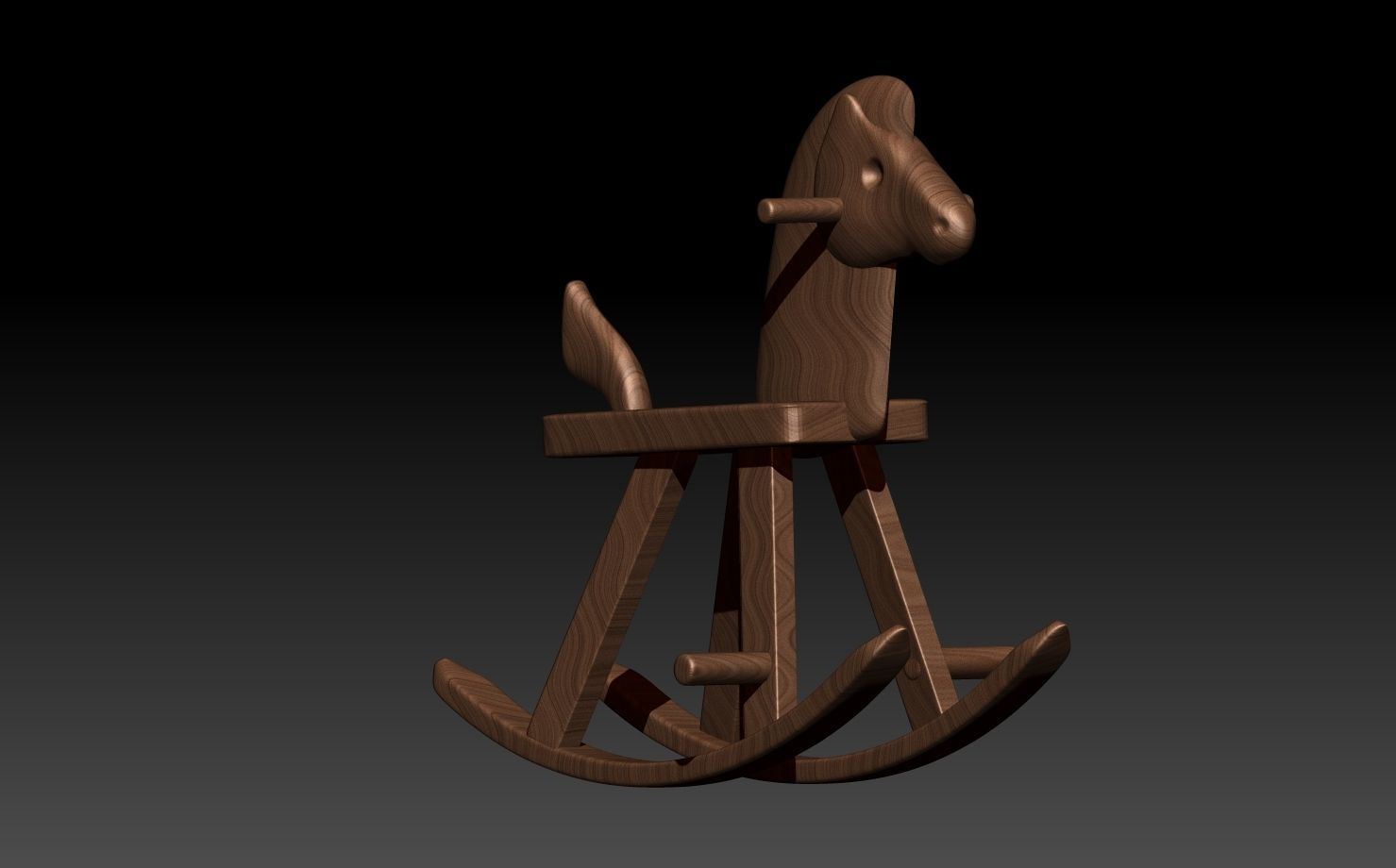 Wooden Horse 3D print model_5