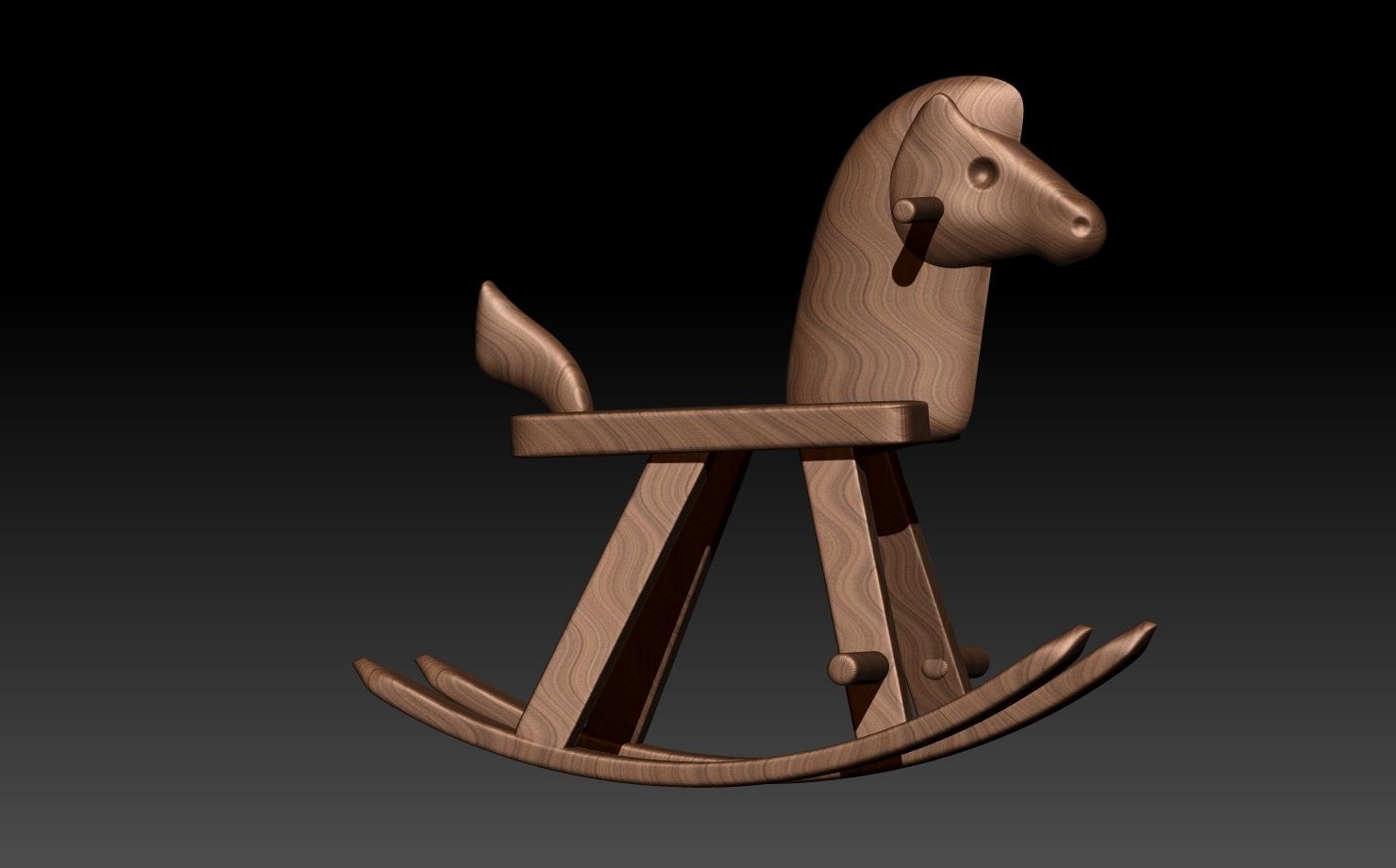 Wooden Horse 3D print model_6