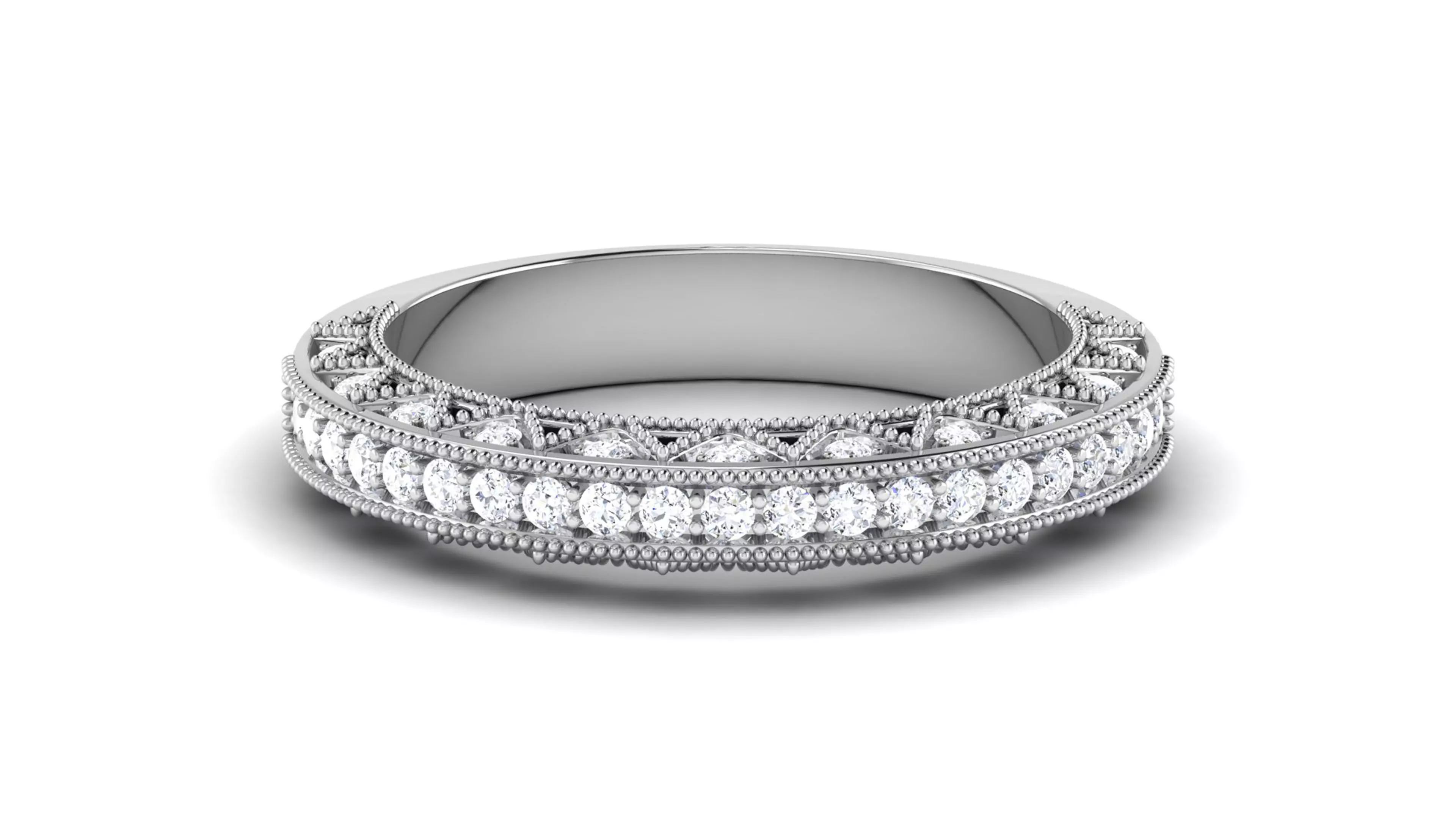 Solitaire Engagement Wedding Etarnaty Band 3D print model