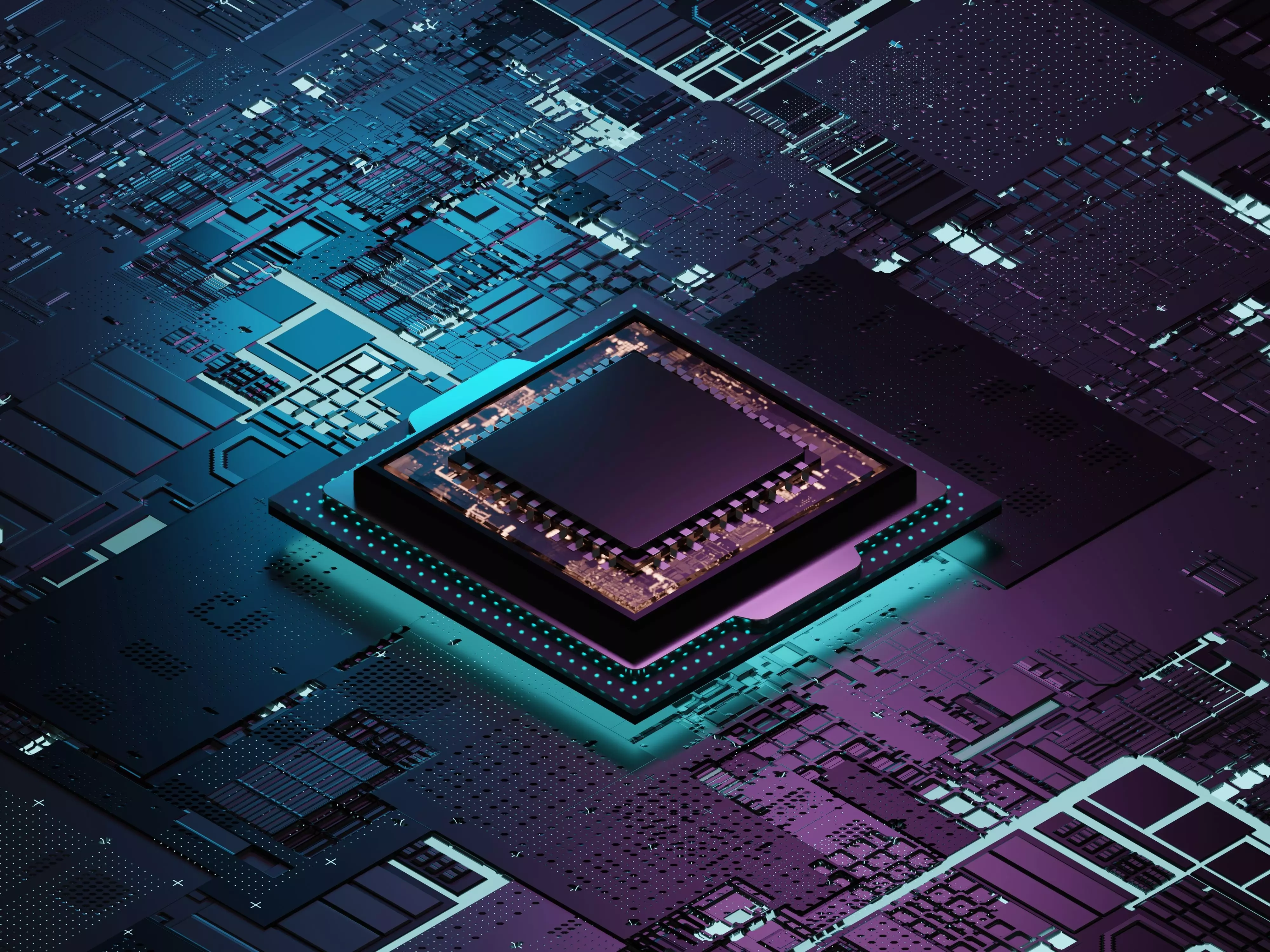 Processor chip 3D model_0